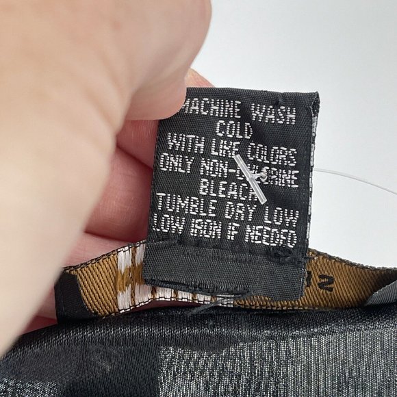 Robert Louis Womens Handkerchief Midi Floral Dress size M Flowy Faux Wrap Fairy - Picture 7 of 8